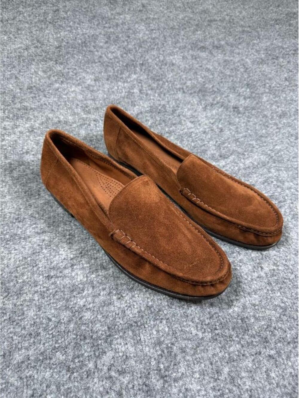 Cole Haan Brown Suede Loafers with Flex Comfort Size 12